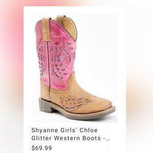 Size 10 toddler girl cowgirl boots 👢